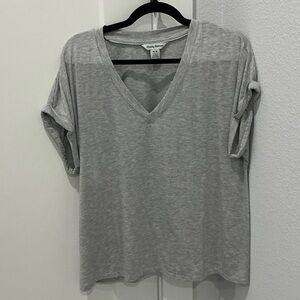 Tommy Bahama Light Gray V-Neck Short Sleeve Tee